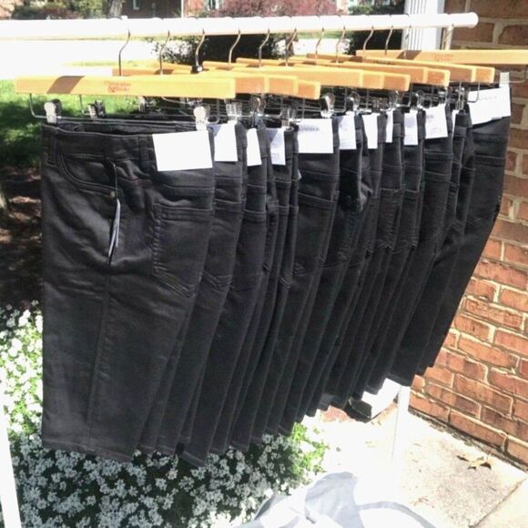 Bermuda Skimmer Shorts . Size: 4 Petite . (2) Pair Bundle . Black . New w/ Tags